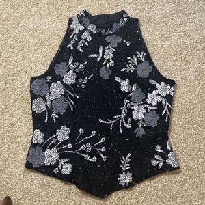 JKara Sequin Tank